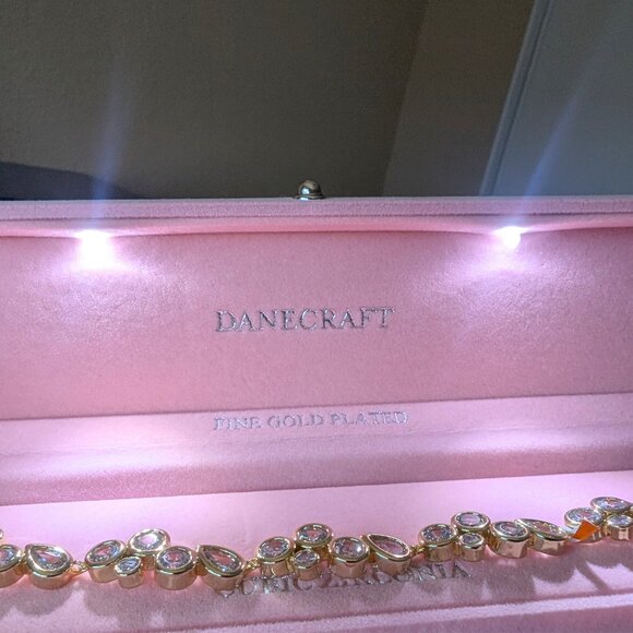 Fine Gold-Plated Bezel Stone Bracelet (Gift-Ready Light-Up Box!) - Picture 6 of 9